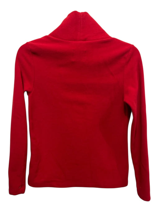 Dudley Stephens Size M Red Polyester Mock Neck Long Sleeve pull over Sweater Red / M