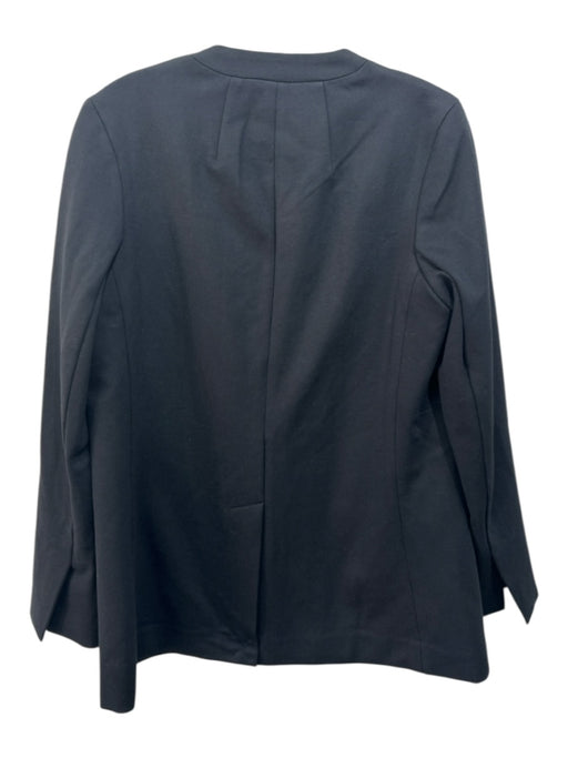 Spanx Size Small Black Rayon Blend Long Sleeve One Button Welt Pocket Jacket Black / Small