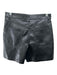 Wilfred Size 4 Black PU Leather High Rise Cargo Pockets Shorts Black / 4