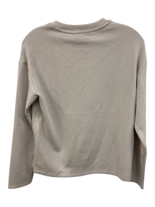 Spanx Size XS Beige Polyester Blend Heathered Round Neck Long Sleeve Top Beige / XS