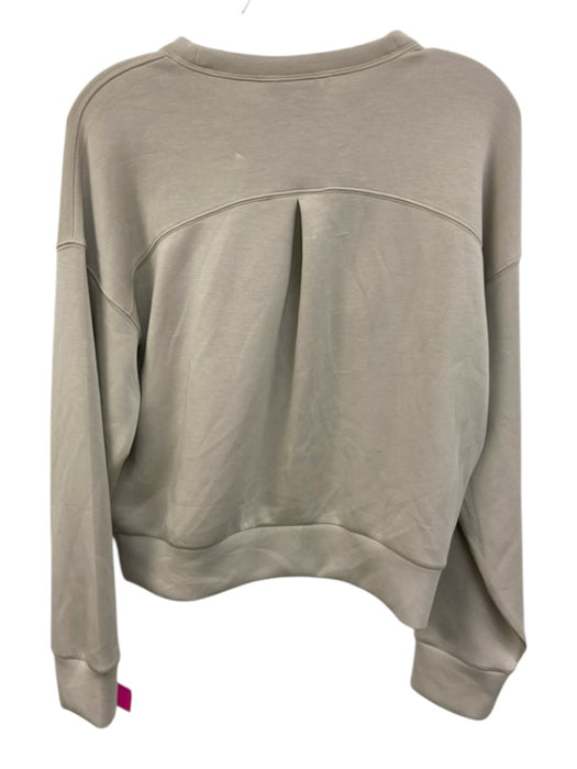 Spanx Size S Beige Polyester Blend Long Sleeve Crewneck Top Beige / S