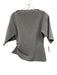 Spanx Size S Gray Polyester Blend Heathered Gathered Waist Wide Neck Top Gray / S