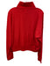 Spanx Size S Red Crinkle Mock Neck Zip Pocket Quarter Zip Jacket Red / S