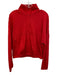 Spanx Size S Red Crinkle Mock Neck Zip Pocket Quarter Zip Jacket Red / S