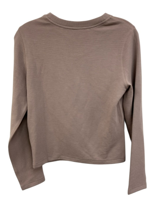 Spanx Size S Beige Polyester Blend Ribbed Long Sleeve Tapered Pant Set Beige / S