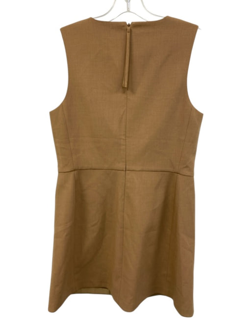 Spanx Size S Camel Tan Polyester Blend Heathered Welt Pockets Knee length Dress Camel Tan / S