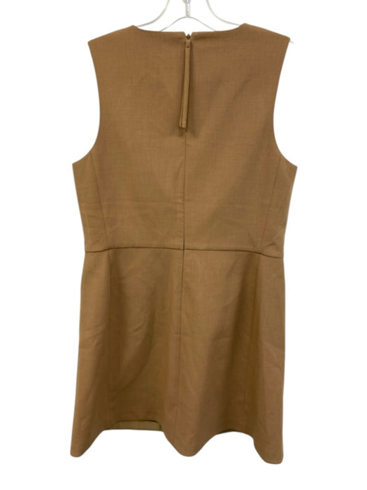 Spanx Size S Camel Tan Polyester Blend Heathered Welt Pockets Knee length Dress Camel Tan / S