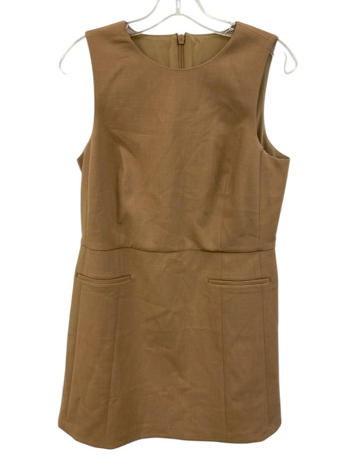 Spanx Size S Camel Tan Polyester Blend Heathered Welt Pockets Knee length Dress Camel Tan / S