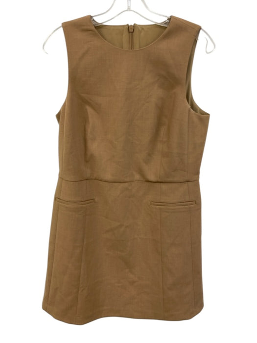 Spanx Size S Camel Tan Polyester Blend Heathered Welt Pockets Knee length Dress Camel Tan / S