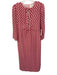 Hyacinth House Size S Pink Polyester Geometric Stripe Cut Out Below knee Dress Pink / S