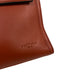 Frederic Paris Rust Orange Grained Leather Gold hardware Top Handle Satchel Bag Rust Orange / M