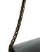 Furla Gray Leather Flap Push Clasp Crossbody Bag Gray / Small