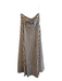 Petal + Pup Size Medium Brown & White Cotton Striped Strapless Maxi Dress Brown & White / Medium