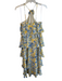 Vera Moda Size Medium Blue, Yellow & Green Polyester Floral lined Side Zip Dress Blue, Yellow & Green / Medium