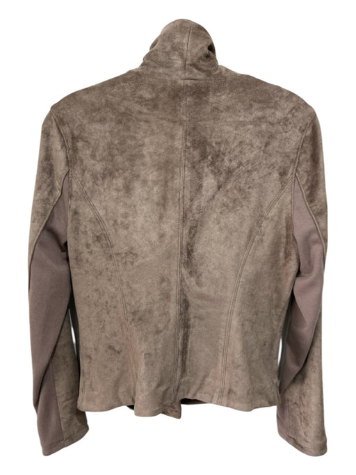 Blank NYC Size S Brown Polyester & Cotton Zip Up Collar Zip Pockets Jacket Brown / S