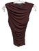 J. Crew Size XXS Brown Polyester Blend Ruched Sleeveless Top Brown / XXS