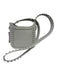 Carmen Sol Beige PVC Stud Detail Adjustable Strap Magnetic Snap Closure Bag Beige