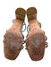 Loeffler Randall Shoe Size 8.5 Gold Tone & Clear Leather Upper Sandals Gold Tone & Clear / 8.5