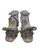 Loeffler Randall Shoe Size 8.5 Gold Tone & Clear Leather Upper Sandals Gold Tone & Clear / 8.5