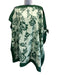 Mason's Daughter Size 0/S Green & Light Green Silk One Sleeve Floral Print Dress Green & Light Green / 0/S