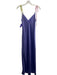 Dannijo Size L Purple, Pink, Yellow Silk Spaghetti Strap V Neck Slip Maxi Dress Purple, Pink, Yellow / L
