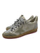Golden Goose Shoe Size 2 White, Silver, Beige Leather Glitter Low Top Sneakers White, Silver, Beige / 2