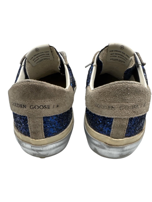 Golden Goose Shoe Size 39 Gray, Blue, White Leather Glitter Superstar Sneakers Gray, Blue, White / 39