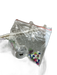 Staud White & Multi Beaded Flower Detail Snap Button Close Single Handle Bag White & Multi / S