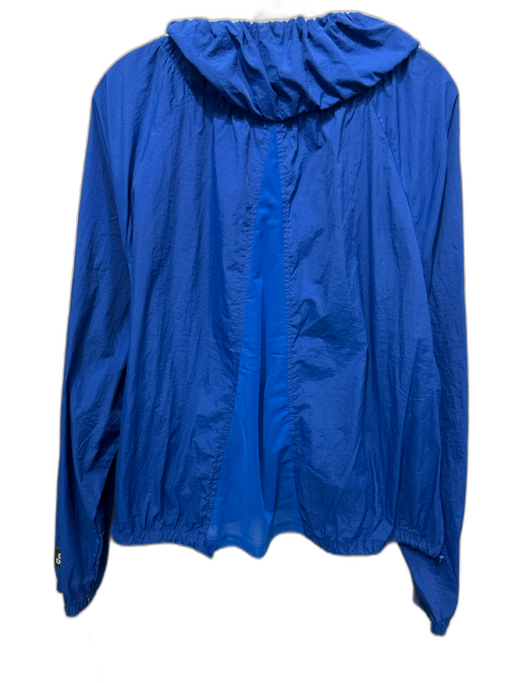 Daily Drills Size M / L Blue Nylon Blend Half Zip Drawstring Neck Jacket Blue / M / L