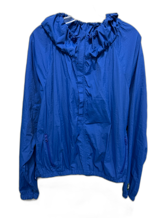 Daily Drills Size M / L Blue Nylon Blend Half Zip Drawstring Neck Jacket Blue / M / L