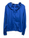 Daily Drills Size M / L Blue Nylon Blend Half Zip Drawstring Neck Jacket Blue / M / L