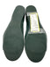 CH Carolina Herrera Shoe Size 36 Green Leather Elastic Loafer Logo ballet Flats Green / 36