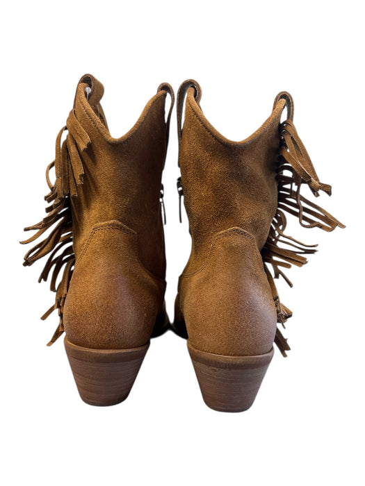 Sundance Shoe Size 39 Brown Leather Suede Pointed Toe Fringe Western Boots Brown / 39