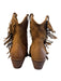 Sundance Shoe Size 39 Brown Leather Suede Pointed Toe Fringe Western Boots Brown / 39