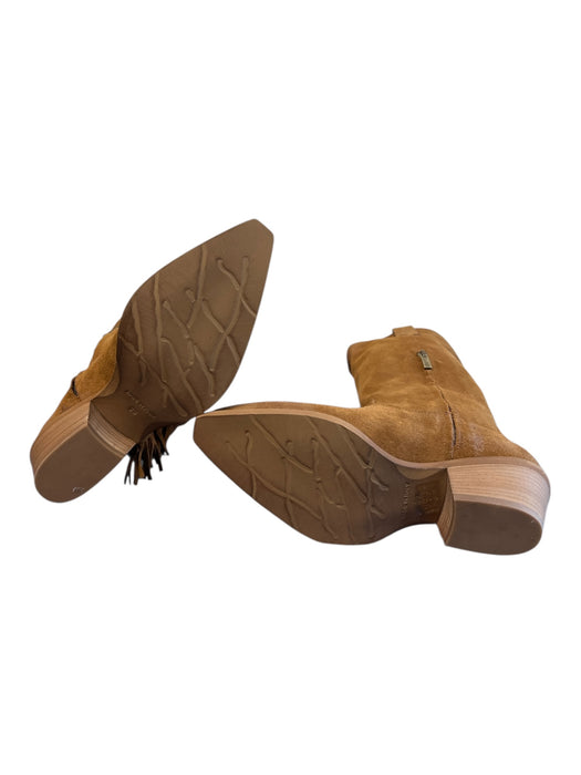 Sundance Shoe Size 39 Brown Leather Suede Mid Calf Fringe Western Boots Brown / 39