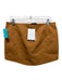 A.L.C. Size 8 Carmel Brown Cotton Blend Seam Detail Zip Up Mini Skirt Carmel Brown / 8