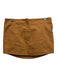 A.L.C. Size 8 Carmel Brown Cotton Blend Seam Detail Zip Up Mini Skirt Carmel Brown / 8