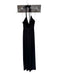 Misa Size XS Black Venezia blend Halter Neck Braided Strap Maxi Dress Black / XS