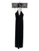 Misa Size XS Black Venezia blend Halter Neck Braided Strap Maxi Dress Black / XS