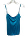 Retrofete Size S Blue Acetate Spaghetti Strap Smocked Back Back Zip Mini Dress Blue / S