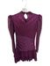 Sabina Musayev Size S Orange & Purple Polyester Long Sleeve Gathered Side Dress Orange & Purple / S