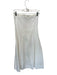 Mare Mare Size XS White Cotton Blend Strapless Boning Pleat Maxi Dress White / XS