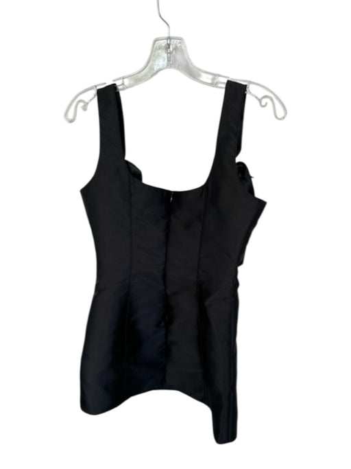 Current Mood Size S Black Polyester Tie Straps Back Zip Dress Black / S