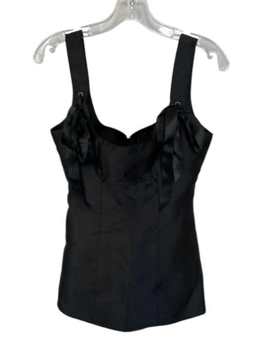 Current Mood Size S Black Polyester Tie Straps Back Zip Dress Black / S
