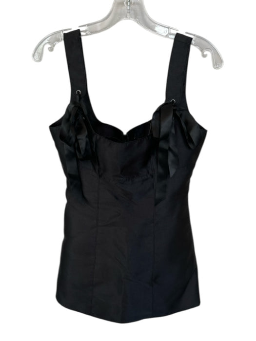 Current Mood Size S Black Polyester Tie Straps Back Zip Dress Black / S