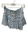 Loveshackfancy Size XS Blue & Pink Cotton Elastic Waist Flowers Mini Skirt Blue & Pink / XS