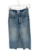 Pistola Size 26 Light Wash Cotton High Waist Slit Denim Maxi Skirt Light Wash / 26