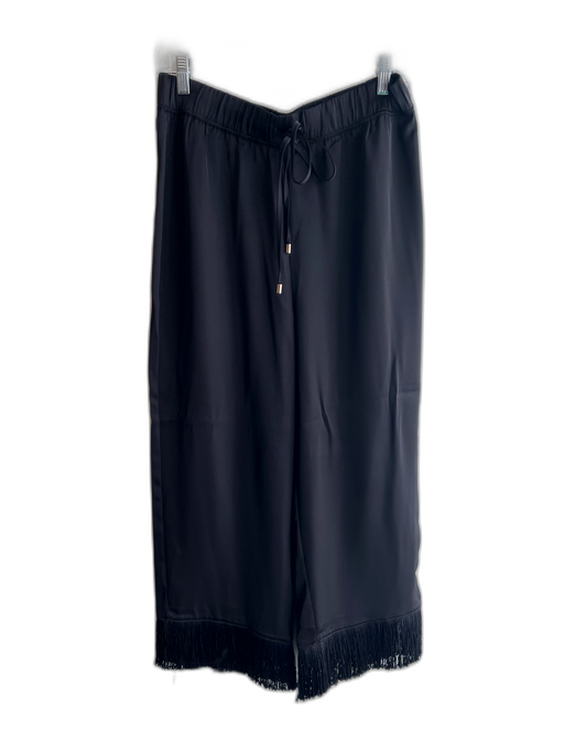 Cupcakes & Cashmere Size Medium Black Polyester Stretch Waist Drawstring Pants Black / Medium