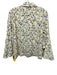 Tuckernuck Size S Beige, Green, Blue Polyester Collar Leaves Button Down Top Beige, Green, Blue / S