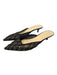 Betsy Johnson Shoe Size 9 Black & Blue Leather & Beaded Kitten Heel Mesh Shoes Black & Blue / 9